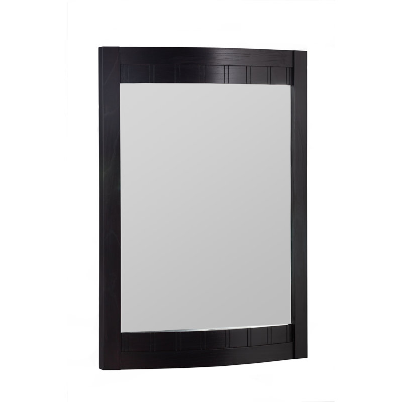 Malibu 100 Bathroom Vanity Mirror, 24", Dark Mahogany
