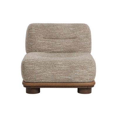 TOMO LOUNGE CHAIR - HOLDEN DUSTY GREIGE / MILLIKEN COGNAC