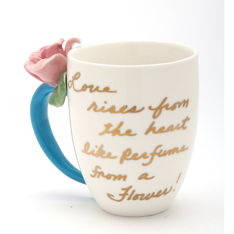 Tasse à thé mauve rose 10 oz