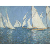 Yacht Racing On The Solent Print by Philip Wilson Steer
