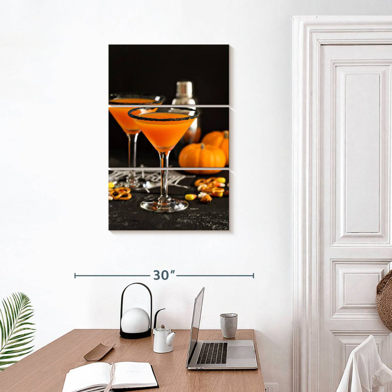Yarlin - citrouille martini cocktail, H 32 po x l 20 po