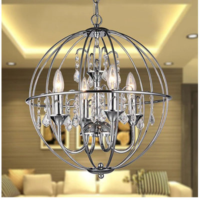 Scottsmoor 4 - Light Dimmable Globe Chandelier