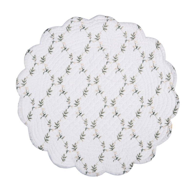 Ensemble de 6 napperons en coton 17 po Dogwood Meadows