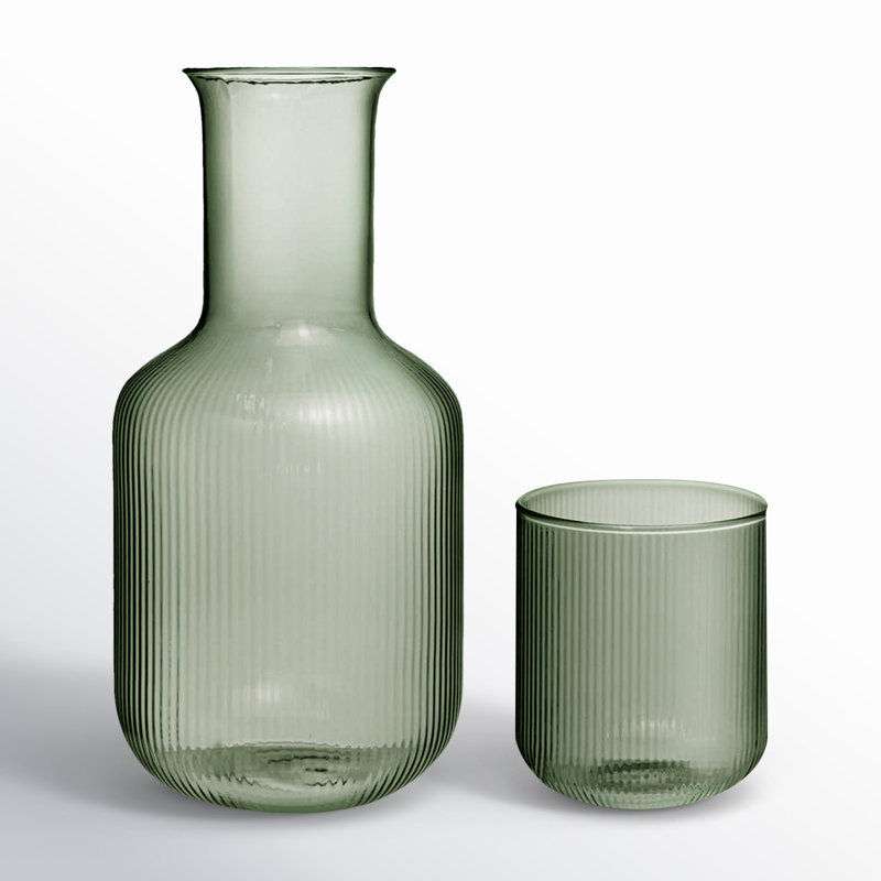 Ensemble de carafe et gobelet 2 pièces Delaria, Vert