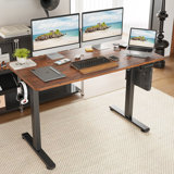 Buchholtz 120cm W Board Height Adjustable Rectangle Standing Desk