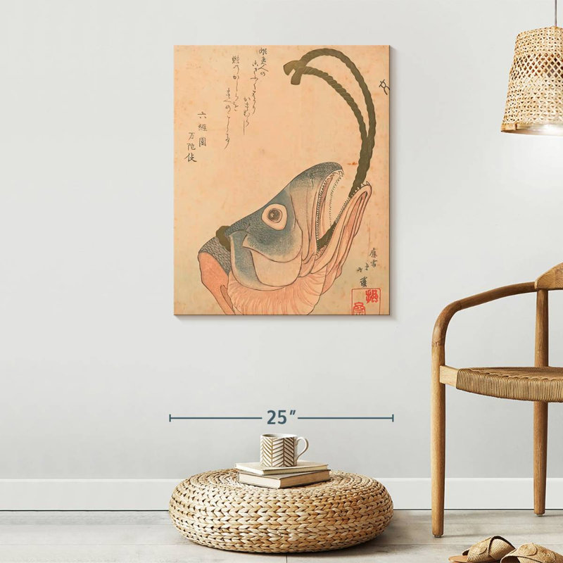 Tête de saumon, 30" H x 24" W
