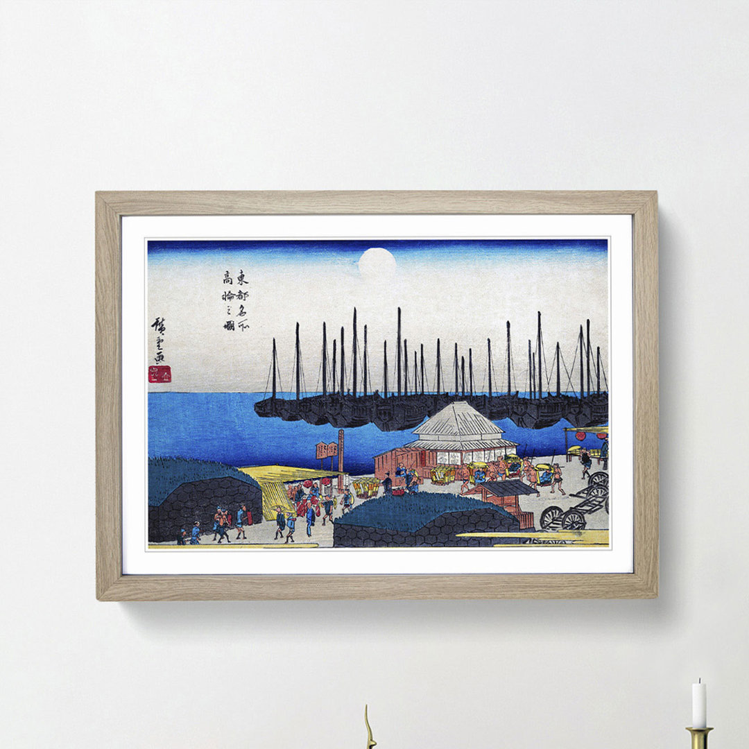 Takanawa No Zu by Utagawa Hiroshige - Picture Frame Art Print
