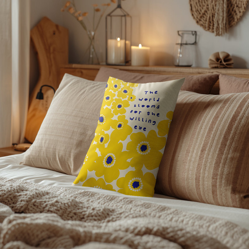 Coussin Willing Eye, Jaune