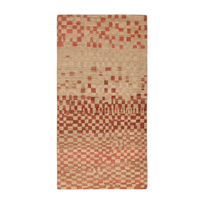 Moroccan Hand Knotted Area Rug