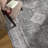 Vintage Neutral Oriental Gray / Black Machine Washable Non-Slip Indoor Runner Rugs-727494694
