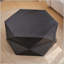 Table basse 36,61 po de style rétro avec plateau escamotable Polygon, avec rangement caché et placage en bois massif pour une esthétique et une fonctionnalité améliorées-378232262