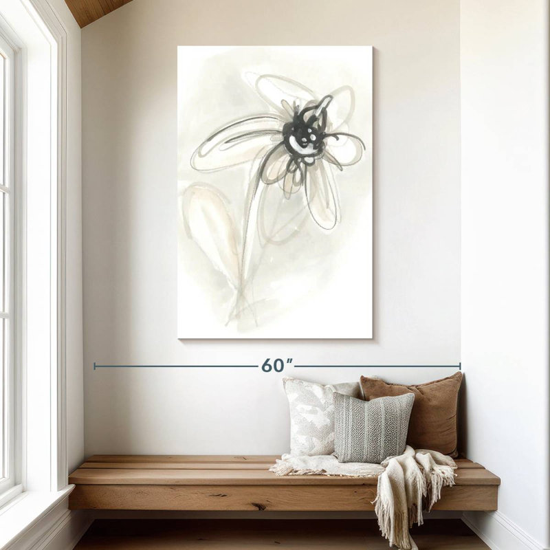 Avery, geste floral neutre V, H 48 po x l 32 po