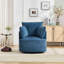Fauteuil demi-tonneau pivotant 360 avec 3 coussins pour le salon-118700820