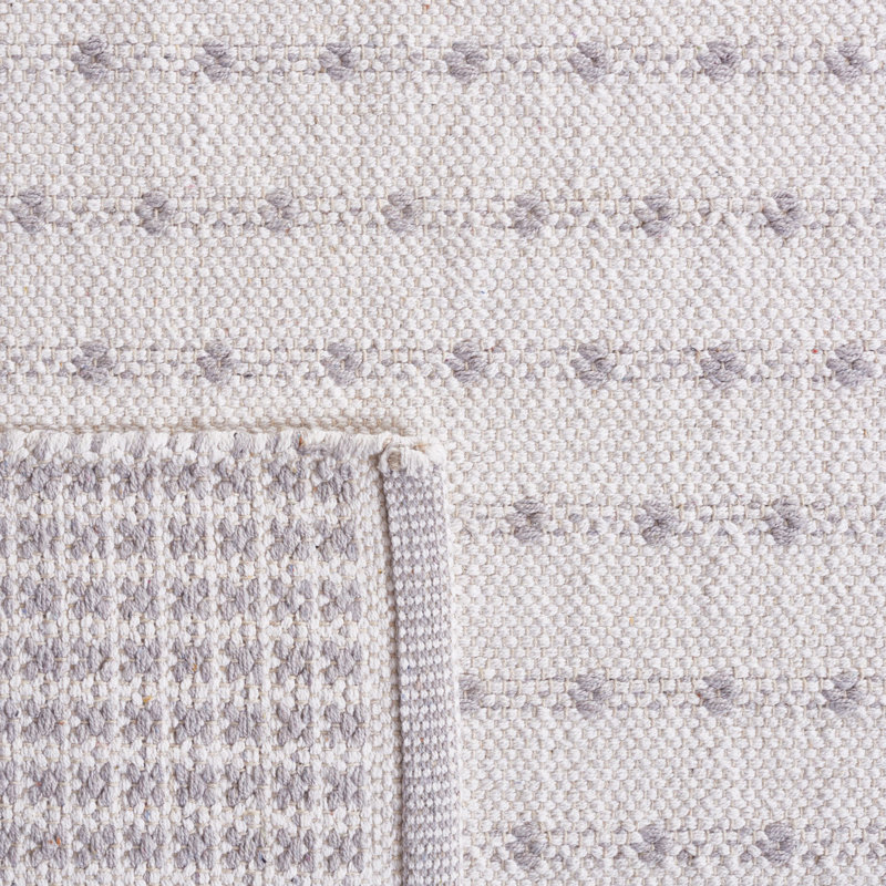Aitken Flat Weave Cotton Geometric Rug, Rectangle 5' x 8'