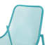 Chaises empilables, espace extérieur, l 26 po x P 21,75 po, chaises de couleur bleu sarcelle à utiliser, structure stable,