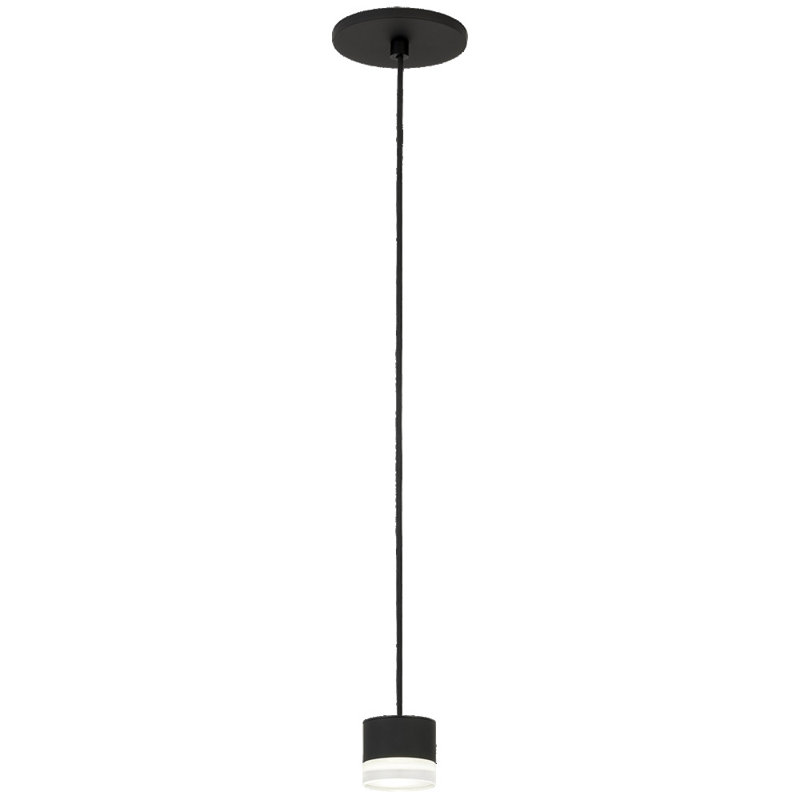 Gable 1 - Light LED Pendant, Nightshade Black