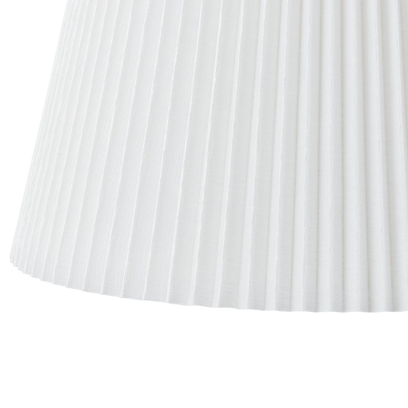 Luminaire suspendu plissé en tissu 3 lumières