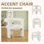 Chaise d'appoint Boucle - Design contemporain entièrement rembourré avec des courbes douces-1744361110