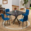 Table de salle à manger carrée, table de salle à manger carrée moderne pour 4 à 6 personnes, table basse pour la salle à manger de cuisine, bureau, espace-125542142