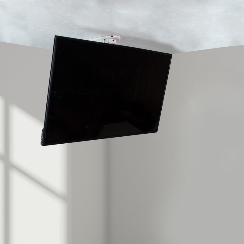 Electric Flip Down Ceiling Mount for 32” to 70” TVs MOUNT-E-FD70, White
