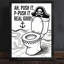 Impression sur toile noire, humour et toilette-1621656818