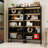 Bookcase With Adjustable Led Lights, 5 Tier Wood Bookshelf With Metal Support-1146146617