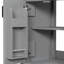 Meuble-lavabo de 24 po avec lavabo en céramique, tiroir rabattable, rangement à double porte, fonction de fermeture en douceur et finition exquise pour les espaces compacts 24 po avec rangement intelligent, cadre en bois massif