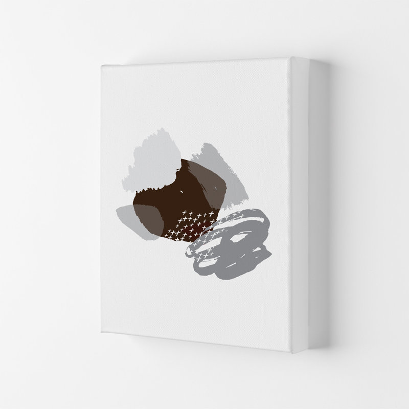 Mismatch Grey And Black by Pixy Paper - Print, Wrapped Canvas, 42cm H x 29.7cm W x 4cm D
