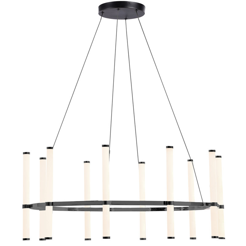 Lustre Farhanaaz 60W, Noir mat