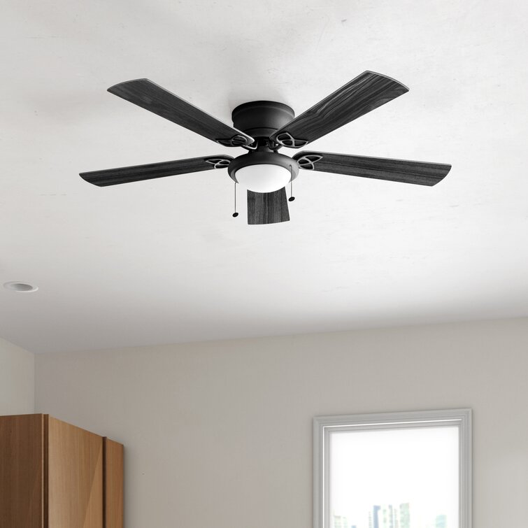 Cedar Ceiling Fan with Light Remote and Reversible Blades 52 inch - Dark  Wood