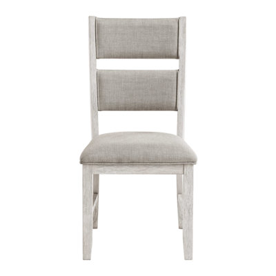 Modern Farmhouse Dining Side Chairs Set Of 2 Upholstered Seat Back Wooden Furniture