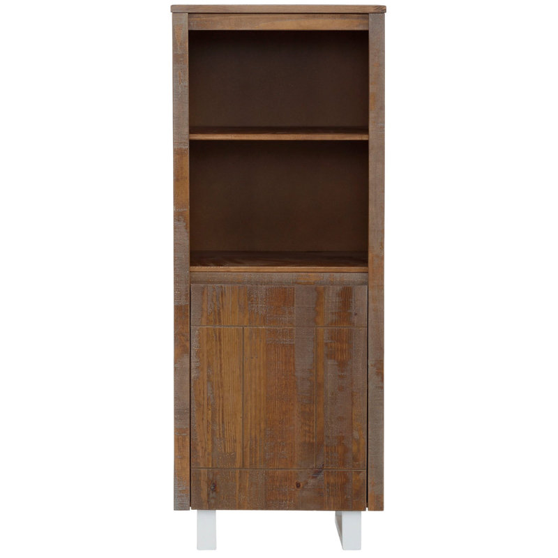 Clintonpark 55cm W Solid Wood Standard Bookcase, Small