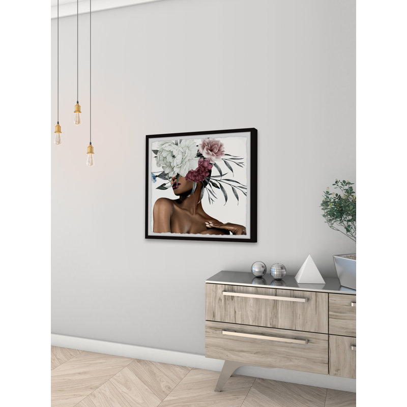«Take A Flower», reproduction encadrée, L 32 po x H 32 po