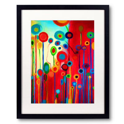Geometric Floral Print by Angel Estevez