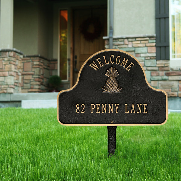 Old Century Forge 2-Line Lawn Address Sign & Reviews - Wayfair Canada