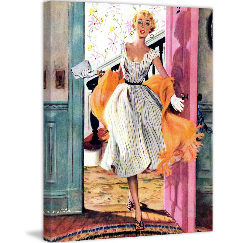 «The Lady's Futur», reproduction sur toile tendue, H 52 po x l 40 po