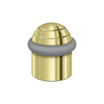 Deltana UFBD4505U26D Round Universal Floor Bumper Dome Cap 1-5/8", Solid Brass in Brushed Chrome