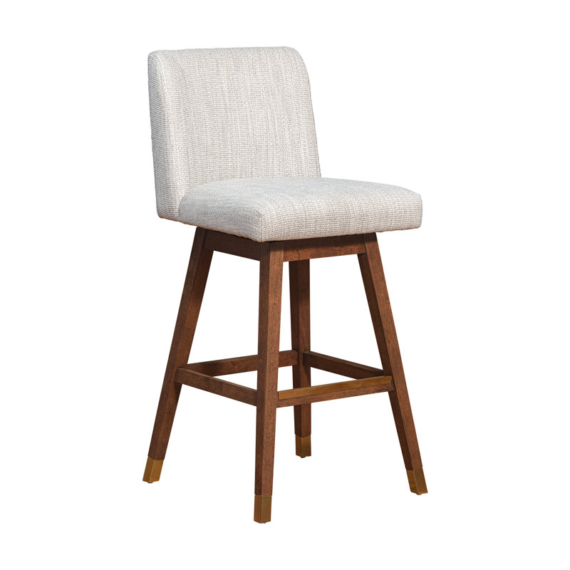 Tabouret de bar Araf, Brun, Beige, Tabouret de bar (siège d’une hauteur de 30 po)
