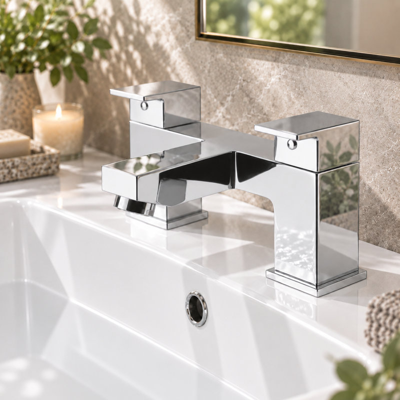 2 Handle Deck Bath Faucet Bath Filler