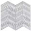 Random Sized Natural Stone Herringbone / Chevron Mosaic Wall & Floor Tile-36947726