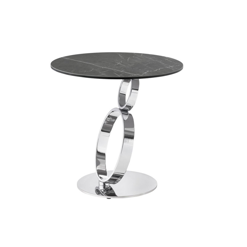 Table de bout à piédestal par satellite, gris