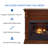 Zellmer 44'' W Ventless Fireplace-845640348