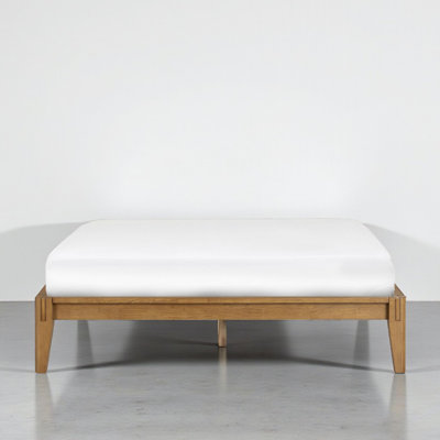 NTC Sapa Solid Wood Platform Bed Frame – Minimalist, Japanese Joinery, No Box Spring Needed, Silent Slats, Easy Assembly