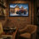 «Christmas Christmas House Monster Truck Snowy Night», reproduction d'art décorative
