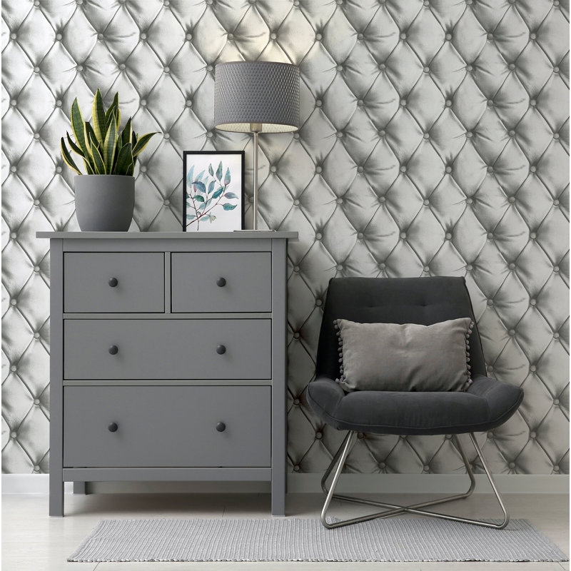 Papier peint Ella, Gris