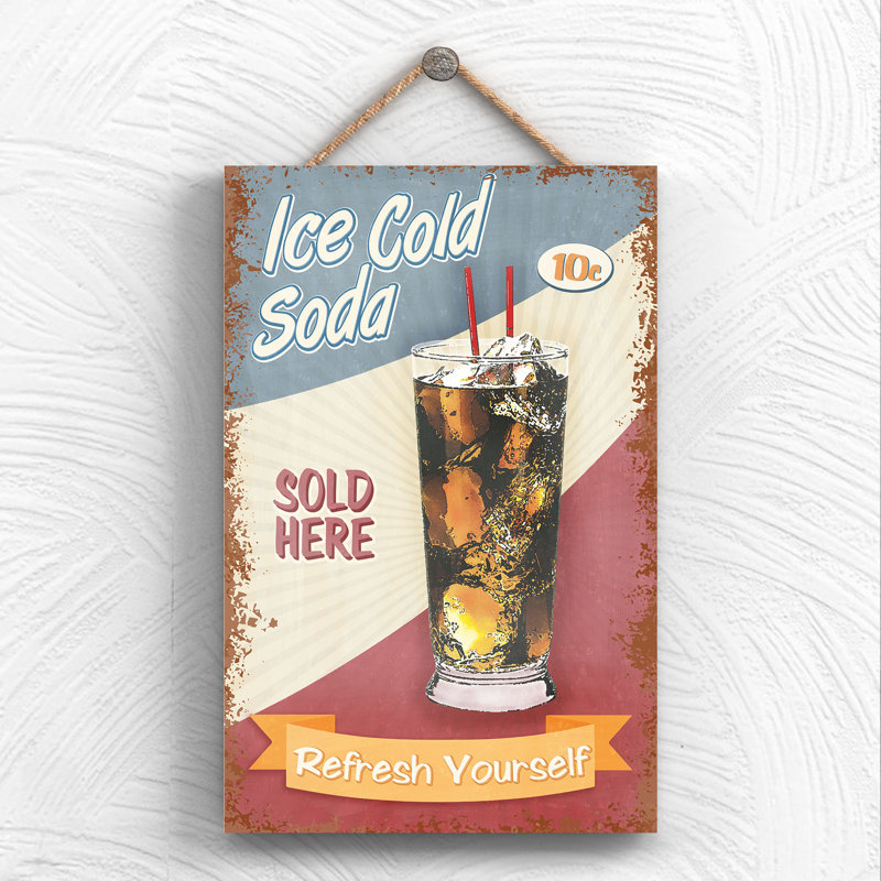Ice Cold Soda - Print on MDF