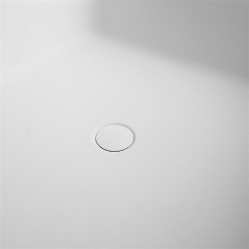 67 Inch Freestanding Solid Surface Soaking Bathtub For Bathroom
