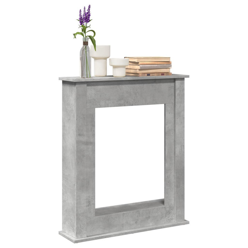  Fireplace Surround 29.5X7.9X34.4" Engineered Wood, Concrete Gray