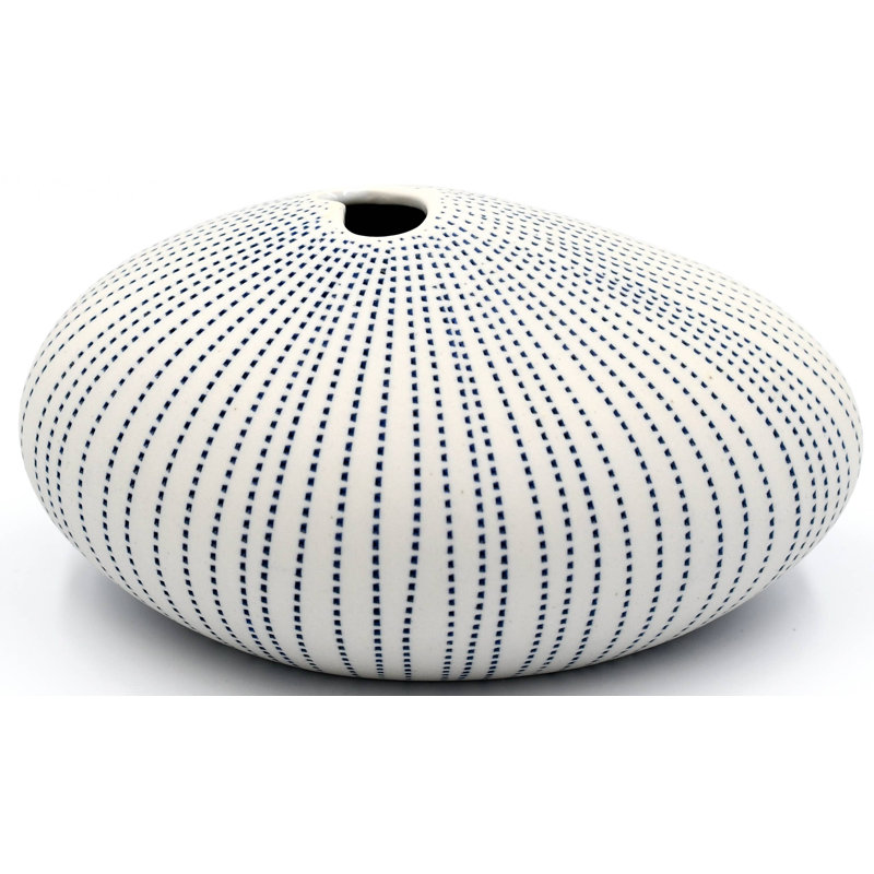 Avdullah Handmade Porcelain Table Vase, Blue