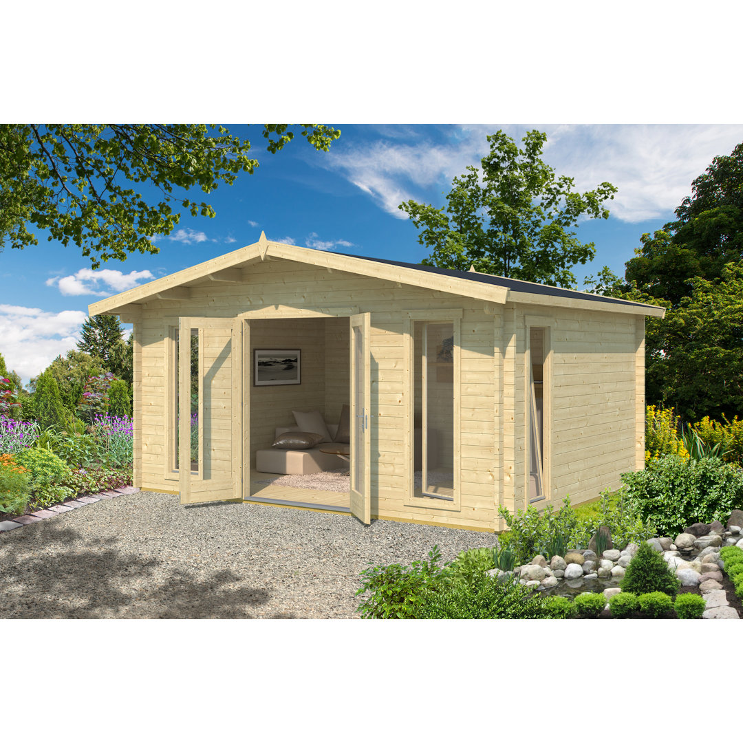 Gartenhaus / Ferienhaus / Homeoffice Elgin 44 Set Silber, 480x360